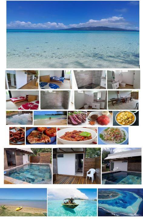 Mara'Ai Le Spot Tubuai, Chambre Triple Deluxe Mahu Sdb Privee Avec Piscine Mataura Luaran gambar